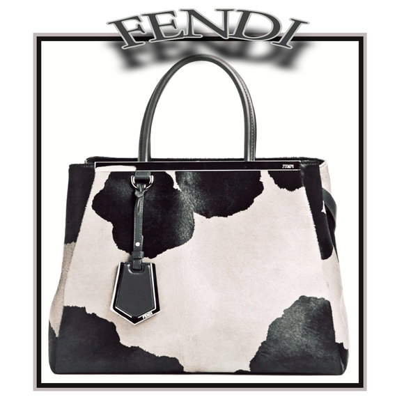 fendi cow print bag